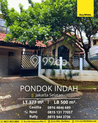 For Sale! Luxury House LT 377m2 Desain Elegan di Pondok Pinang For Sale! Luxury House LT 377m2 Desain Elegan di Pondok Pinang
