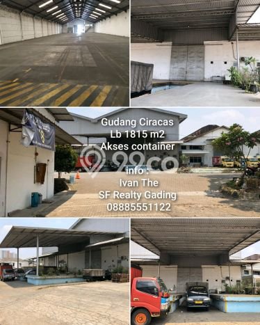 Gudang Komersial Disewakan di Ciracas Jakarta Timur Luas 1816m2 Gudang Komersial Disewakan di Ciracas Jakarta Timur Luas 1816m2