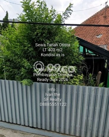 Disewakan Segera Tanah di Jatinegara Luas 402m2 Area Potensial Disewakan Segera Tanah di Jatinegara Luas 402m2 Area Potensial