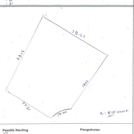 Dijual Tanah di Tangerang, Luas 515m2 - Dijual Tanah di Tangerang, Luas 515m2 -