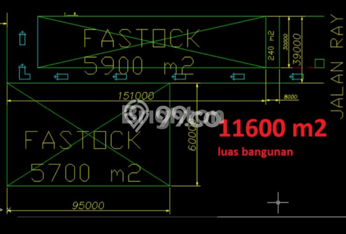 Gudang Disewa di Legok, Tangerang, LT 11600m2 / LB 11600m2 Gudang Disewa di Legok, Tangerang, LT 11600m2 / LB 11600m2