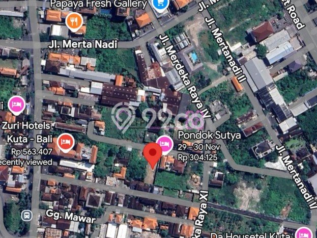 Kavling Tanah Dijual di Kuta, Badung, Luas 300m2 Area Strategis Kavling Tanah Dijual di Kuta, Badung, Luas 300m2 Area Strategis