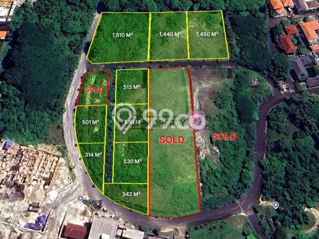 Tanah Dijual Lokasi Strategis di Badung dengan Luas 513m2 Tanah Dijual Lokasi Strategis di Badung dengan Luas 513m2