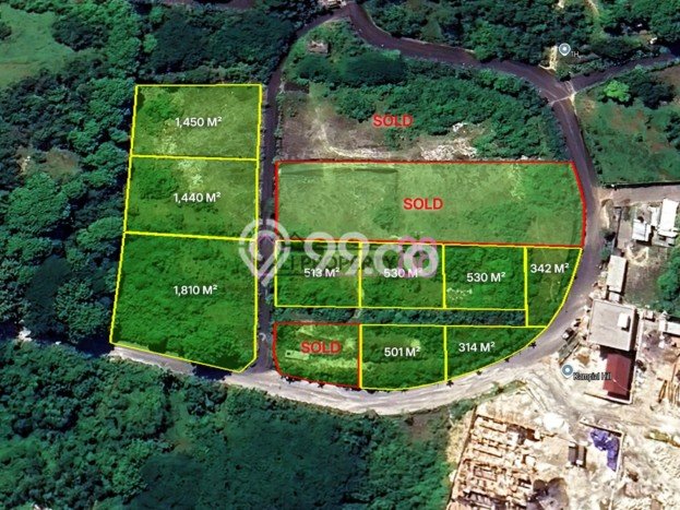 Tanah Dijual Lokasi Strategis di Badung dengan Luas 513m2 Tanah Dijual Lokasi Strategis di Badung dengan Luas 513m2