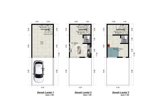 FOR SALE! Ruko di Cimanggis Depok, LT 44m2, LB 72m2 FOR SALE! Ruko di Cimanggis Depok, LT 44m2, LB 72m2