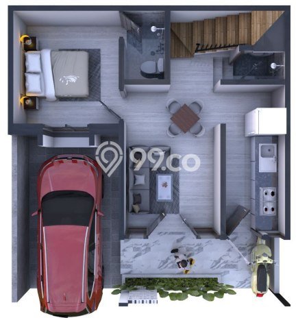 Rumah Modern Minimalis 3 Kamar Bisa Langsung Pindah di Beji Rumah Modern Minimalis 3 Kamar Bisa Langsung Pindah di Beji