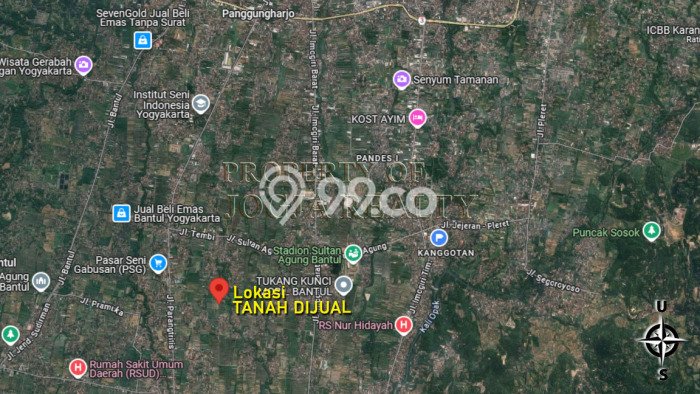 Tanah Dijual Lokasi Sewon, Bantul dengan Luas Tanah 1401m2 dan Status SHM Tanah Dijual Lokasi Sewon, Bantul dengan Luas Tanah 1401m2 dan Status SHM