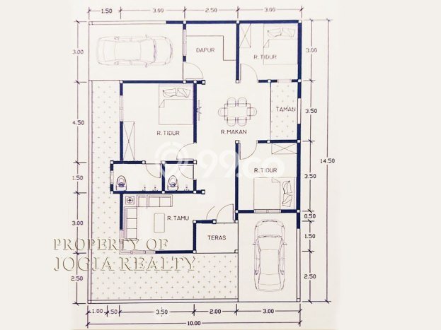 Hunian Nyaman 3 KT di , Sleman - LT 140m2m² Hunian Nyaman 3 KT di , Sleman - LT 140m2m²