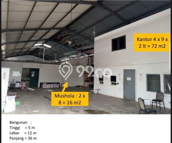 Pabrik Dijual di Gedangan LT 3910m2, LB 2028m2 untuk Investasi Pabrik Dijual di Gedangan LT 3910m2, LB 2028m2 untuk Investasi