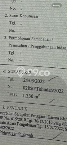 Kavling Tanah Dijual di Colomadu Karanganyar Spesifikasi 1330m2 Kavling Tanah Dijual di Colomadu Karanganyar Spesifikasi 1330m2