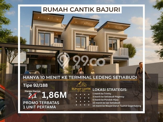 Rumah Lokasi Strategis di Lembang, Bandung Barat, LT 188m2m² Bangunan 92m2m² Rumah Lokasi Strategis di Lembang, Bandung Barat, LT 188m2m² Bangunan 92m2m²