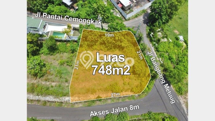 Tanah Kavling Dijual di Badung dengan Spesifikasi 748m2 Tanah Kavling Dijual di Badung dengan Spesifikasi 748m2