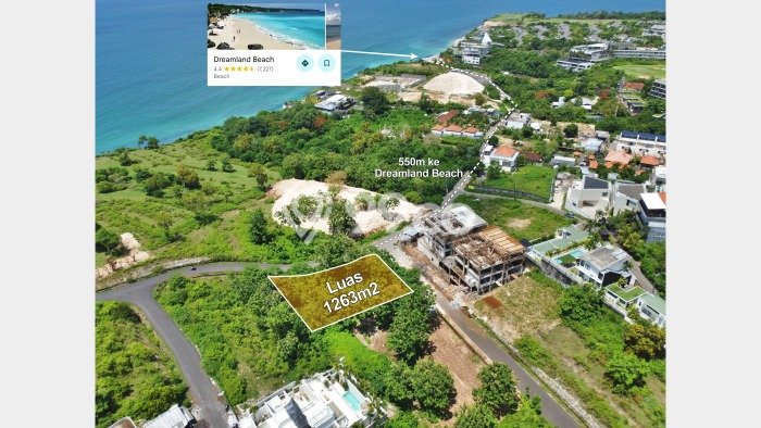 Kavling Tanah di Kuta Selatan Dijual Luas 1263m2 Legalitas SHM Kavling Tanah di Kuta Selatan Dijual Luas 1263m2 Legalitas SHM