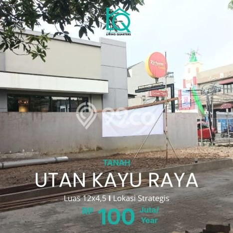 Tanah Disewakan Lokasi Utan Kayu Jakarta Timur Luas 12m2 Tanah Disewakan Lokasi Utan Kayu Jakarta Timur Luas 12m2