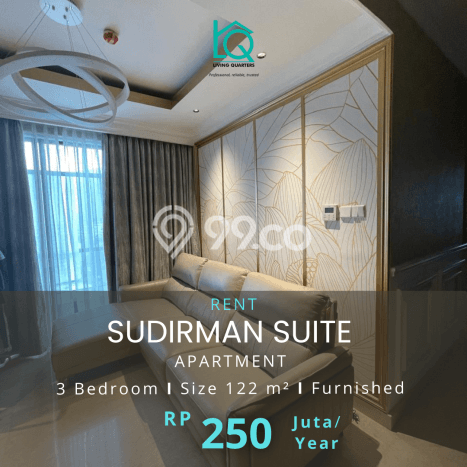 Apartemen Strategis 122m2 di Sudirman Jakarta Selatan 3 Bedroom Apartemen Strategis 122m2 di Sudirman Jakarta Selatan 3 Bedroom