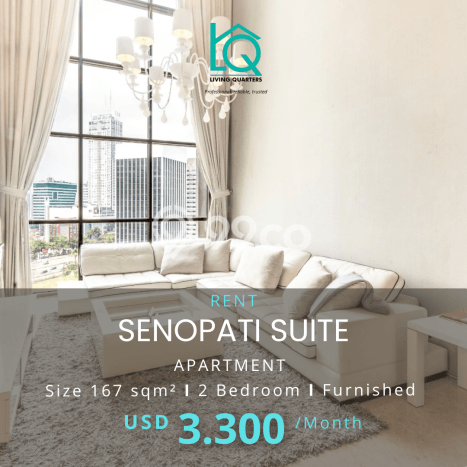 Sewa Apartemen Harga Terjangkau di Senopati 2 KT Sewa Apartemen Harga Terjangkau di Senopati 2 KT