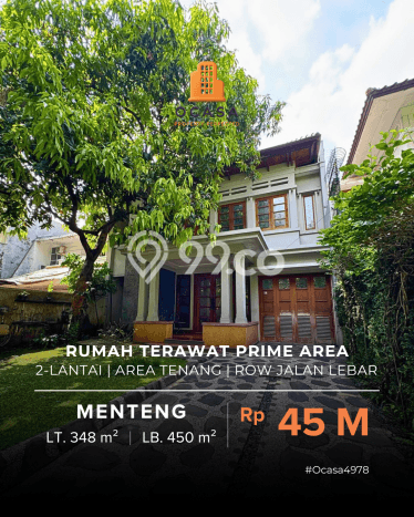 Rumah Mewah Dijual LT 348m2 di Menteng, Jakarta Pusat Rumah Mewah Dijual LT 348m2 di Menteng, Jakarta Pusat