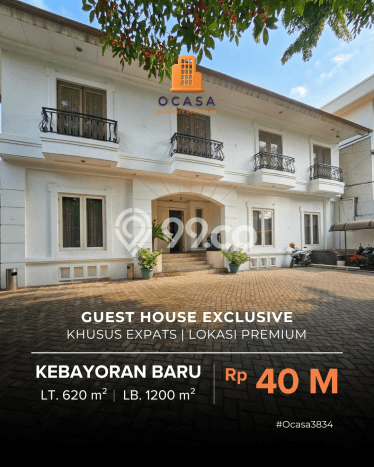 Dijual Kost Strategis di Kebayoran Baru, Jakarta Selatan 17 KT, 17 KM, Luas Bangunan 1200m2 Dijual Kost Strategis di Kebayoran Baru, Jakarta Selatan 17 KT, 17 KM, Luas Bangunan 1200m2