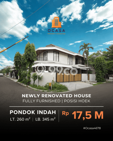 Dijual Rumah Luas Elegan Dengan View Eksklusif di Pondok Indah, Jakarta Selatan Dijual Rumah Luas Elegan Dengan View Eksklusif di Pondok Indah, Jakarta Selatan