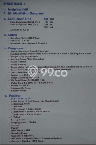 Rumah Mewah Dijual LT 331m2 di Cileunyi, Bandung Rumah Mewah Dijual LT 331m2 di Cileunyi, Bandung