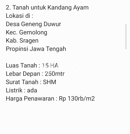 Jarang Ada! Tanah di Sragen Punya Luas 150000m2 SHM Jarang Ada! Tanah di Sragen Punya Luas 150000m2 SHM