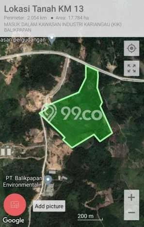 Lahan Dijual Lokasi Strategis di Balikpapan dengan Luas 180000m2 Lahan Dijual Lokasi Strategis di Balikpapan dengan Luas 180000m2