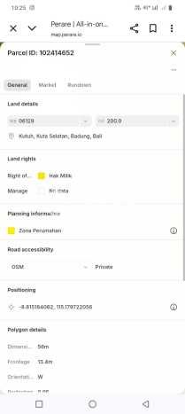 Tanah Siap Bangun Dijual di Badung Punya Luas 200m2 Tanah Siap Bangun Dijual di Badung Punya Luas 200m2