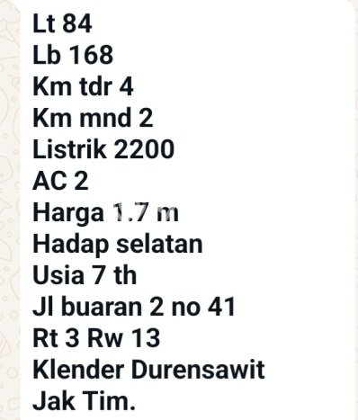 Rumah Minimalis 4 KT di Buaran Jakarta Timur Unfurnished Rumah Minimalis 4 KT di Buaran Jakarta Timur Unfurnished