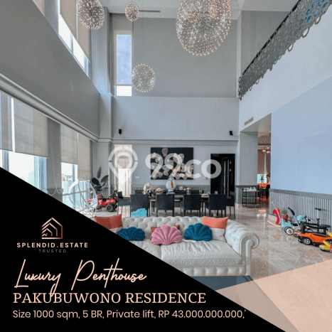 Siap Huni Apartemen Luxury di Pakubuwono 5 Kamar & 5 Kamar Mandi Siap Huni Apartemen Luxury di Pakubuwono 5 Kamar & 5 Kamar Mandi