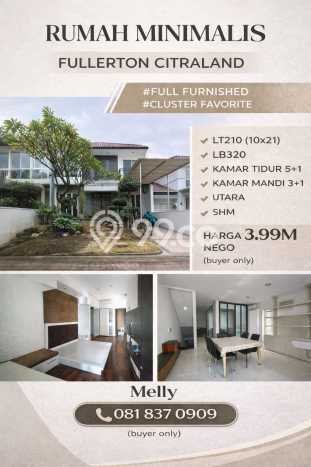 Rumah Elit Modern Tanpa Renovasi di Citraland Surabaya Rumah Elit Modern Tanpa Renovasi di Citraland Surabaya