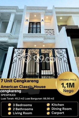 Rumah Strategis Minimalis Lb 88m2 di Cengkareng, Jakarta Barat Rumah Strategis Minimalis Lb 88m2 di Cengkareng, Jakarta Barat