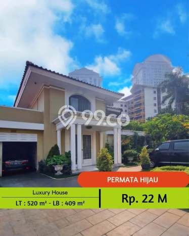 For Sale! Luxury House LT 520m2 Desain Elegan di Permata Hijau For Sale! Luxury House LT 520m2 Desain Elegan di Permata Hijau