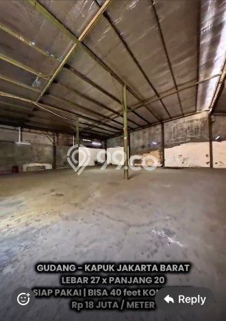 LOKASI STRATEGIS! Gudang Kawasan Kapuk, Luas 540m², Pusat Bisnis, Jalan Utama LOKASI STRATEGIS! Gudang Kawasan Kapuk, Luas 540m², Pusat Bisnis, Jalan Utama