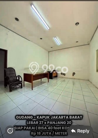 LOKASI STRATEGIS! Gudang Kawasan Kapuk, Luas 540m², Pusat Bisnis, Jalan Utama LOKASI STRATEGIS! Gudang Kawasan Kapuk, Luas 540m², Pusat Bisnis, Jalan Utama