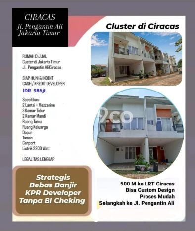 Jual Rumah Favorit Siap Huni LB 93m2 di Ciracas, Jakarta Timur Jual Rumah Favorit Siap Huni LB 93m2 di Ciracas, Jakarta Timur