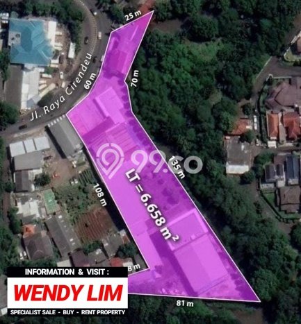 Untuk Dijual Komersial di Ciputat Timur Tangerang Selatan LT 6658m2 / LB 0m2 Untuk Dijual Komersial di Ciputat Timur Tangerang Selatan LT 6658m2 / LB 0m2