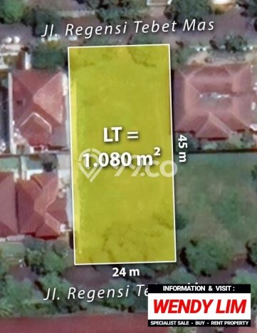 Tanah Dijual Lokasi Tebet, Jakarta Selatan Luas 1080m2 Legalitas Aman Tanah Dijual Lokasi Tebet, Jakarta Selatan Luas 1080m2 Legalitas Aman