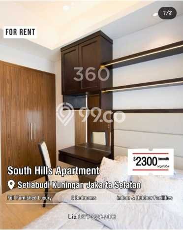 Apartemen Minimalis untuk Disewa, 2 Kamar di Jakarta Selatan Apartemen Minimalis untuk Disewa, 2 Kamar di Jakarta Selatan