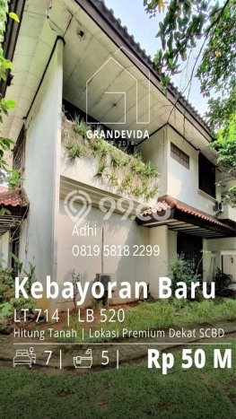 Siap Huni Rumah Mewah 7 Kamar di Kebayoran Baru Dekat ke Mana Pun Siap Huni Rumah Mewah 7 Kamar di Kebayoran Baru Dekat ke Mana Pun