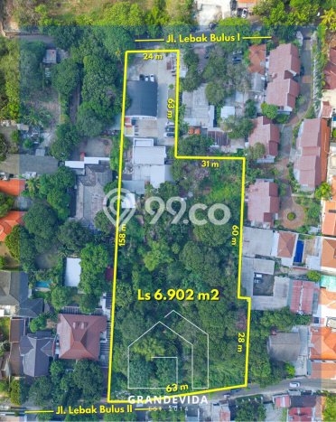 Dijual Tanah Lokasi Lebak Bulus, Jakarta Selatan Seluas 6902m2 Dijual Tanah Lokasi Lebak Bulus, Jakarta Selatan Seluas 6902m2