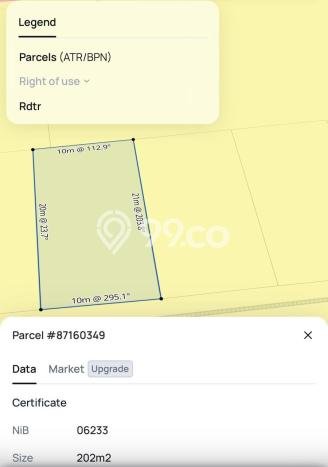 Tanah Kavling Dijual di Badung dengan Spesifikasi 202m2 Tanah Kavling Dijual di Badung dengan Spesifikasi 202m2