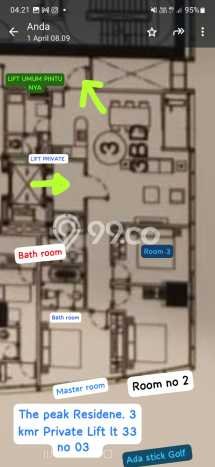 Apartemen Strategis 110m2 di Pakuwon Surabaya 3 Bedroom Apartemen Strategis 110m2 di Pakuwon Surabaya 3 Bedroom
