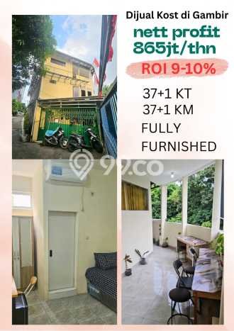 Unit Kost Dijual di Petojo dengan 37 Kamar Kawasan Ramai Unit Kost Dijual di Petojo dengan 37 Kamar Kawasan Ramai