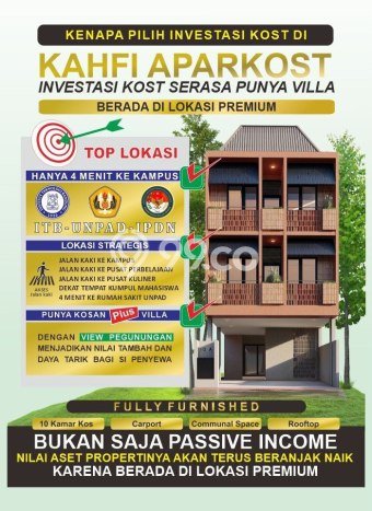 Kost Dijual di Jatinangor dengan 12 KT dan Luas 275m2 Kost Dijual di Jatinangor dengan 12 KT dan Luas 275m2
