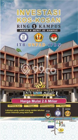 Kost Dijual di Jatinangor dengan 12 KT dan Luas 275m2 Kost Dijual di Jatinangor dengan 12 KT dan Luas 275m2