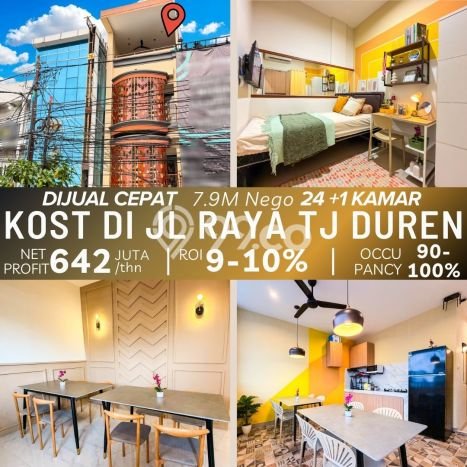 Unit Kost Dijual di Tanjung Duren dengan 24 Kamar Kawasan Ramai Unit Kost Dijual di Tanjung Duren dengan 24 Kamar Kawasan Ramai