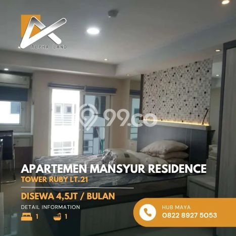 Apartemen Siap Huni 1 Kamar dengan Harga Terjangkau di Area Medan Sunggal, Medan Apartemen Siap Huni 1 Kamar dengan Harga Terjangkau di Area Medan Sunggal, Medan