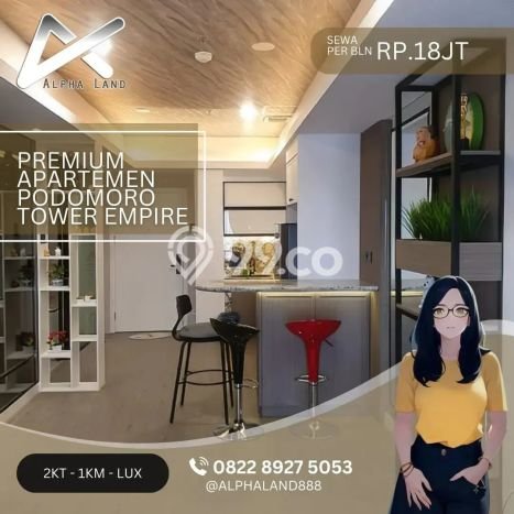 Apartemen Disewa Murah 2 KT / 1 KM di Medan Barat, Medan Apartemen Disewa Murah 2 KT / 1 KM di Medan Barat, Medan