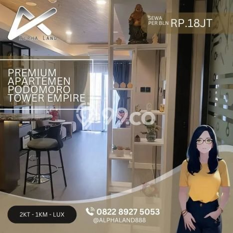 Apartemen Disewa Murah 2 KT / 1 KM di Medan Barat, Medan Apartemen Disewa Murah 2 KT / 1 KM di Medan Barat, Medan