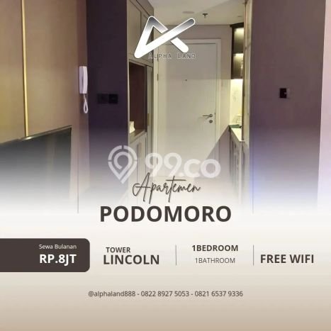 Apartemen Disewakan Terjangkau 1 KT / 1 KM di Medan Barat, Medan Apartemen Disewakan Terjangkau 1 KT / 1 KM di Medan Barat, Medan